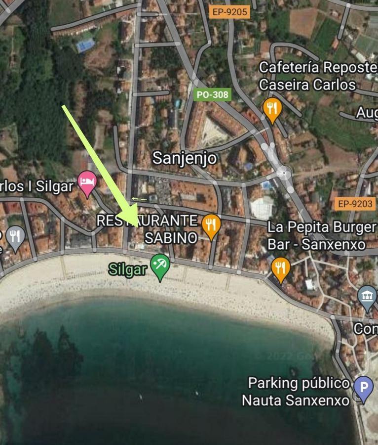 Apartamento Playa Silgar -50 M Playa Con 2 Garajes Y 3 Dormitorios Sanxenxo Exterior foto
